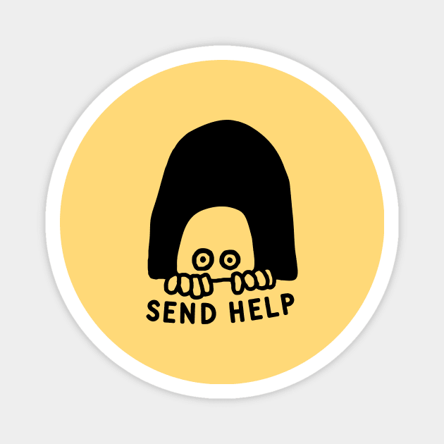 Send Help Magnet by TroubleMuffin